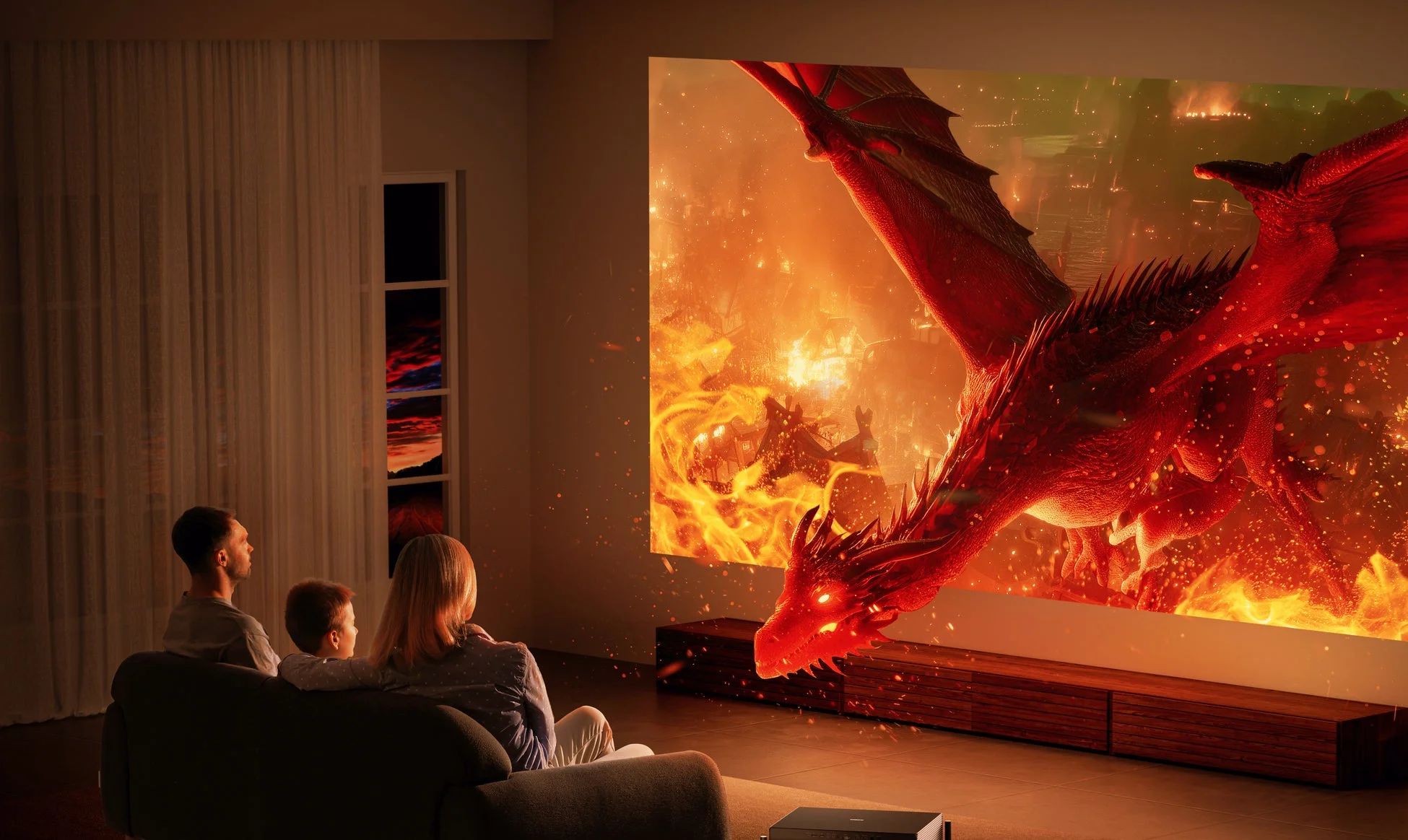 家族で映画鑑賞