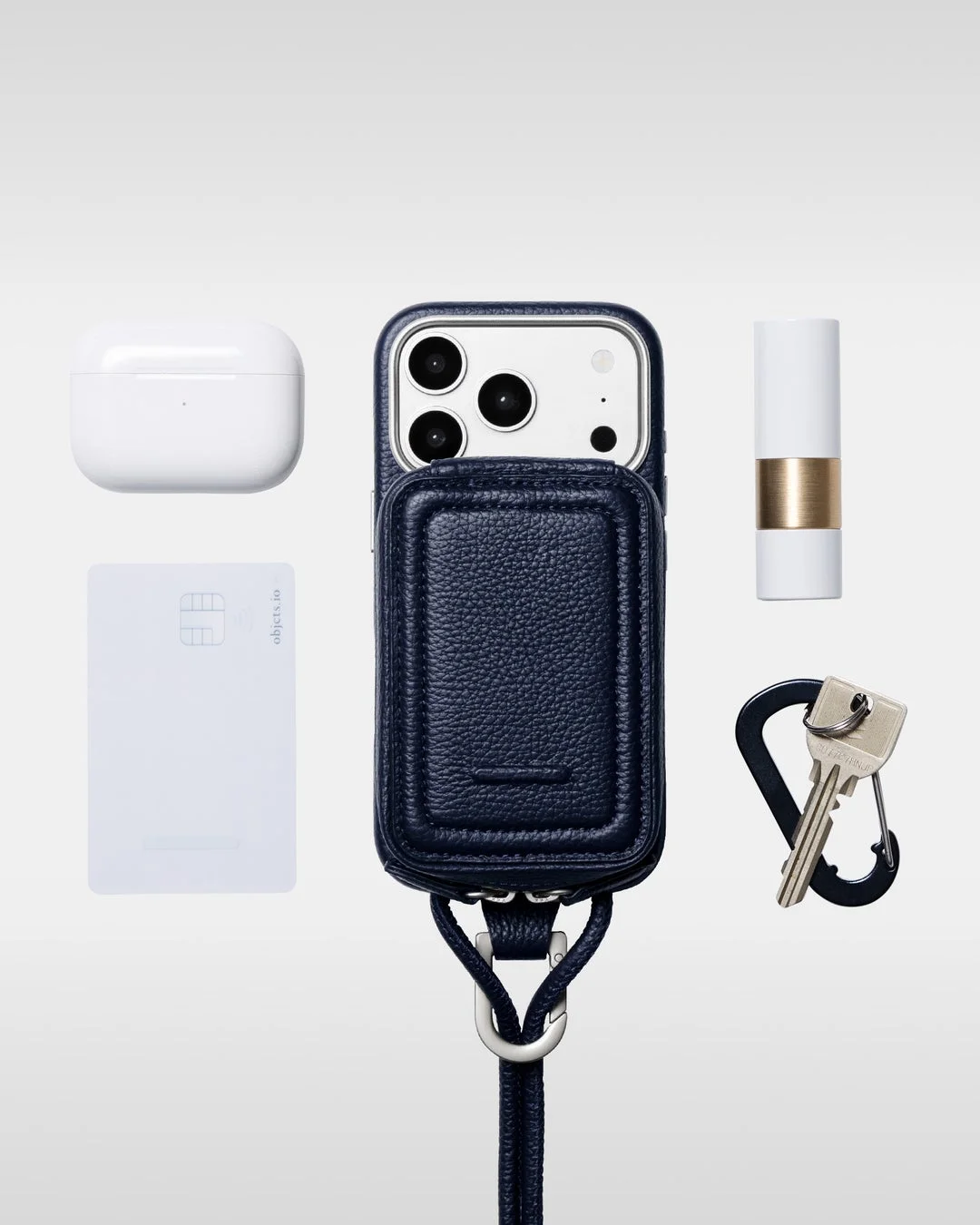 レザーストラップ + iPhoneケースセット / マイクロバッグ