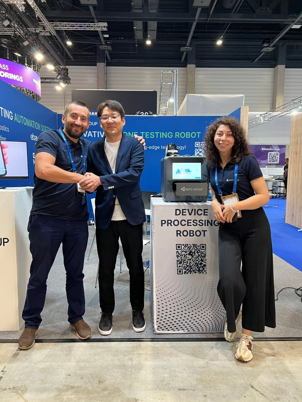 展示会でのロボット