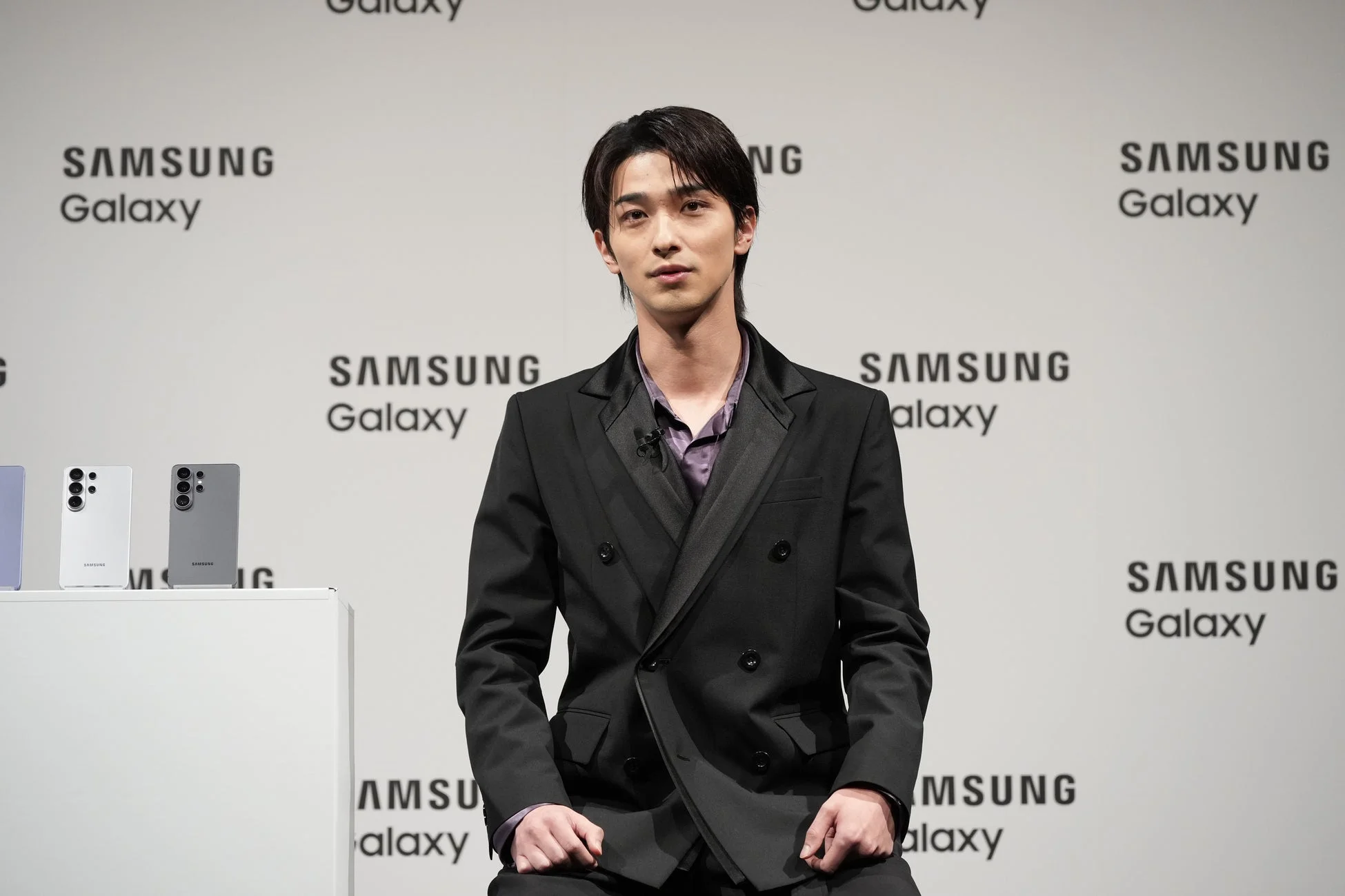 SAMSUNG Galaxyの発表会に登場した横浜流星さん