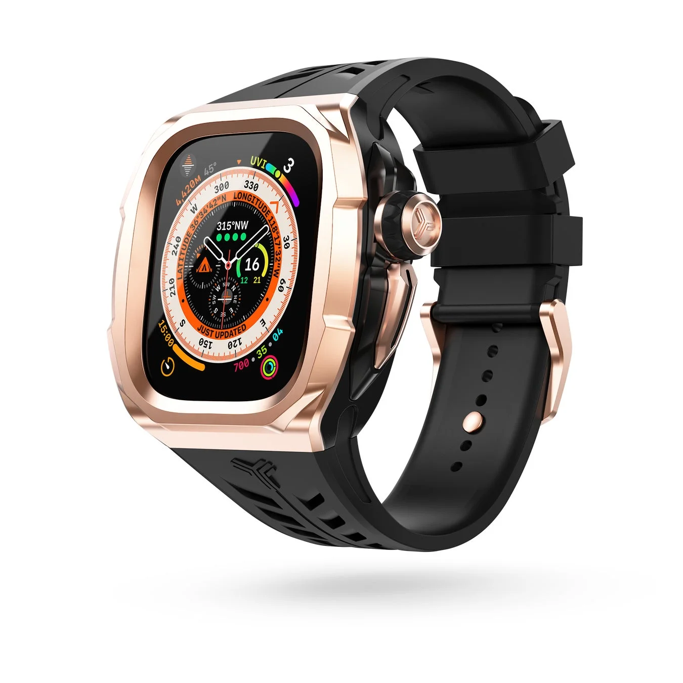 APEX01 ローズゴールド黒バンド