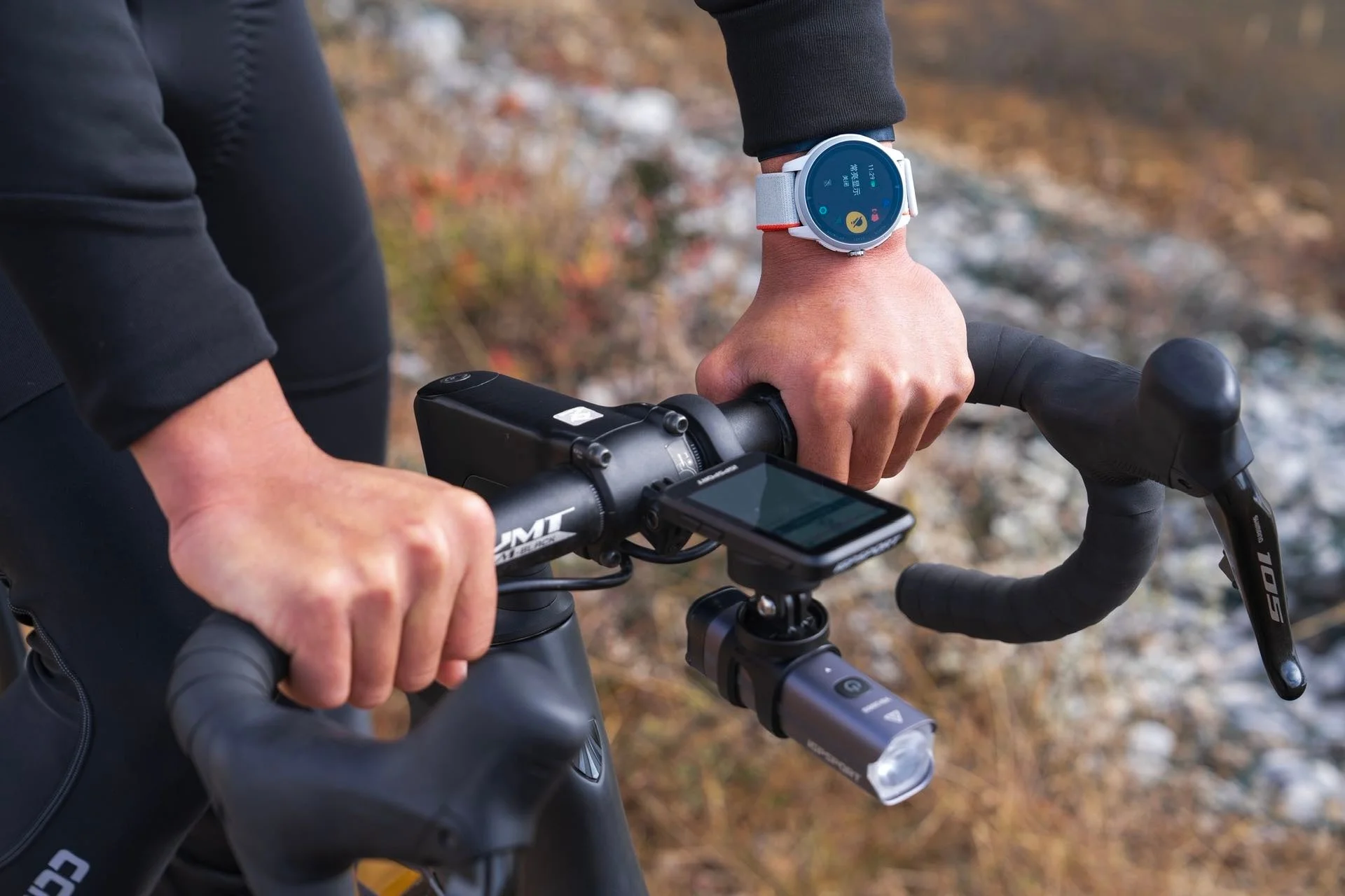 ロードバイクのハンドル