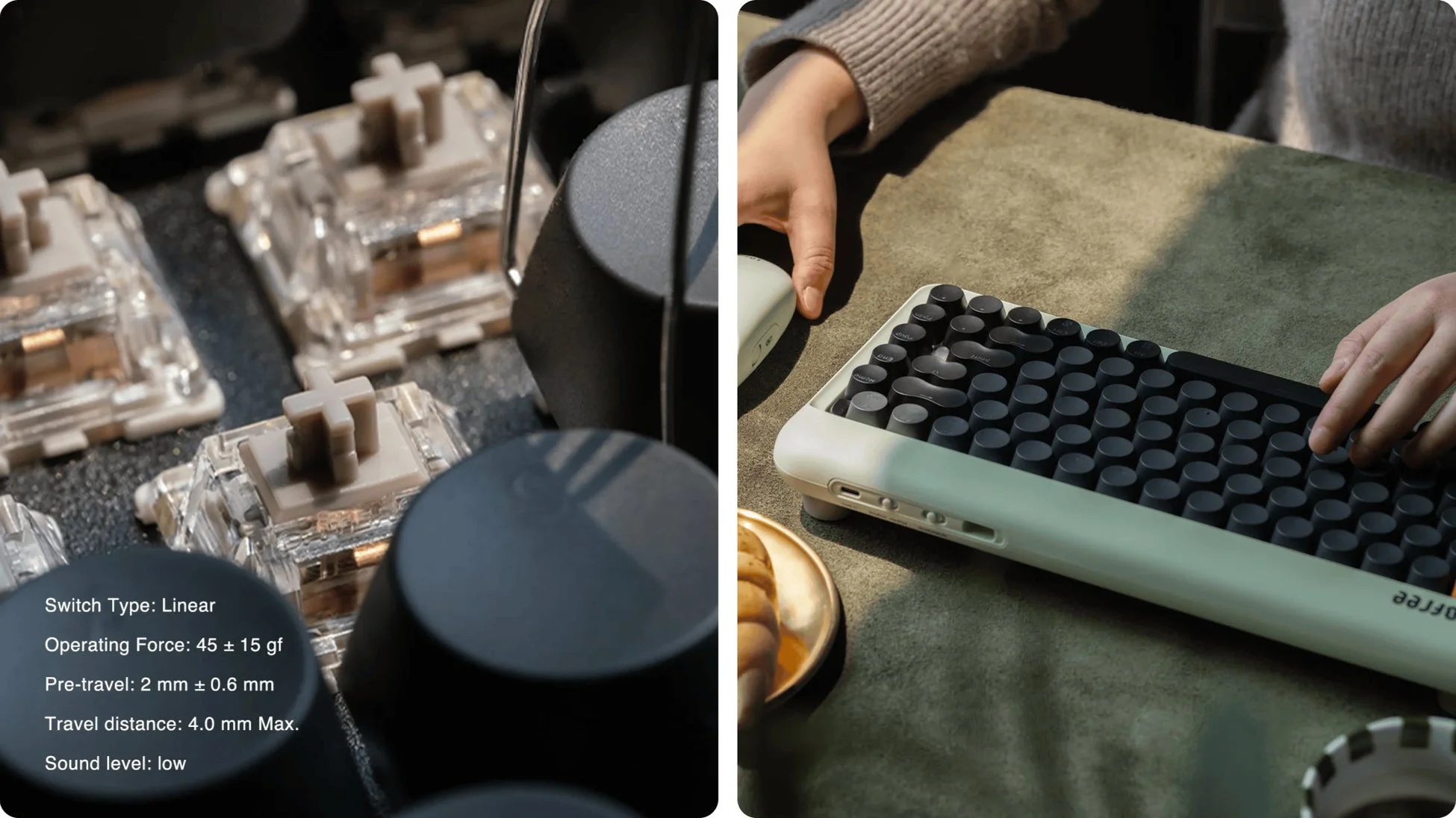 ホットスワップ対応スイッチとタイピング