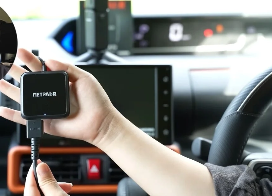 車内でデバイスを操作