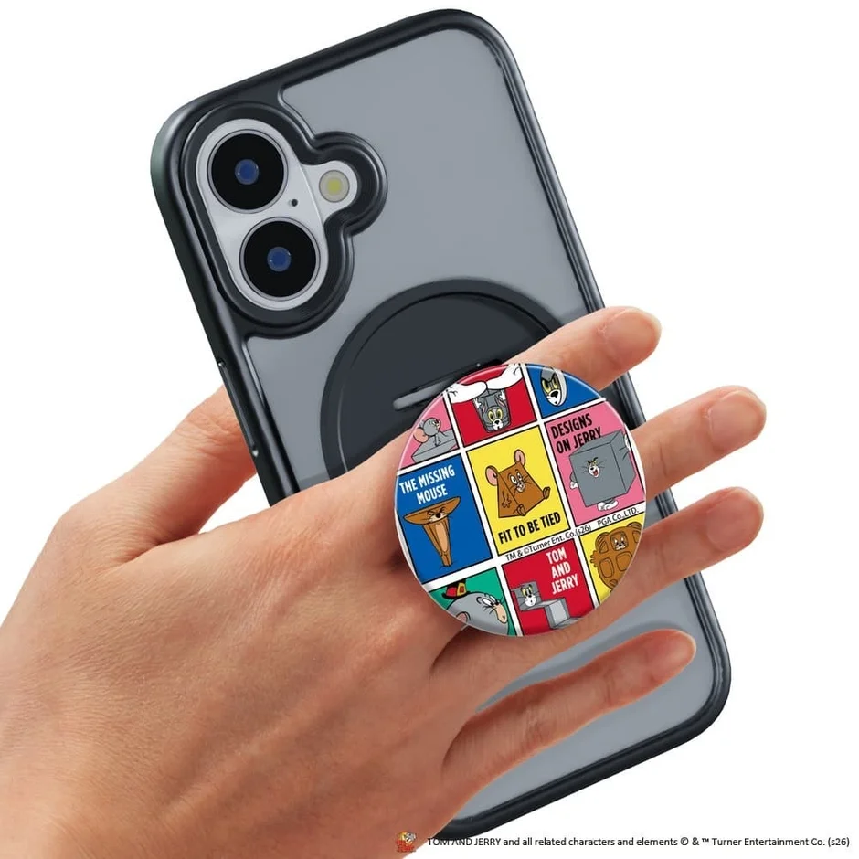 コミック風 トムとジェリー マグネットグリップ装着例