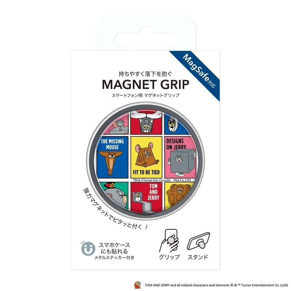 コミック風 トムとジェリー マグネットグリップ パッケージ
