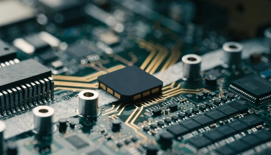 回路基板のクローズアップ