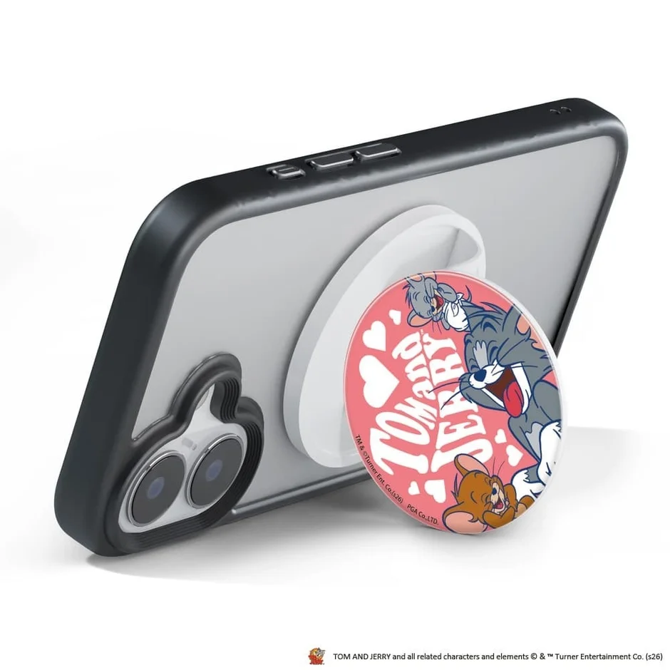 ピンクのトムとジェリー マグネットグリップ スタンド例