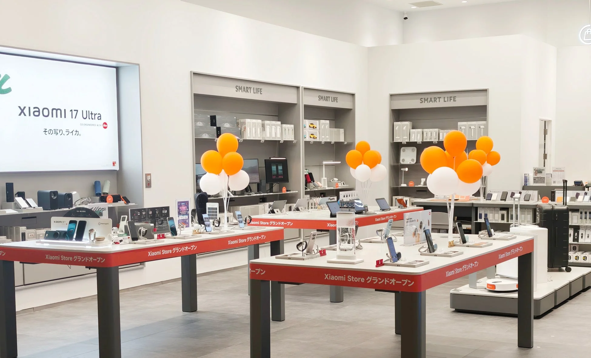 Xiaomi Store店内ディスプレイ