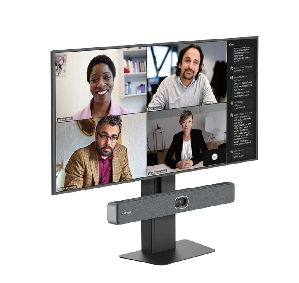 MAXHUBビデオ会議システムとチャット