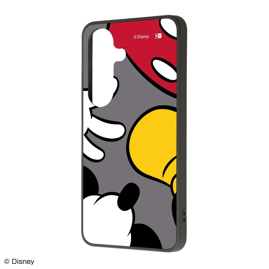 ミッキーマウスのキャラクターデザインが施されたスマートフォンケースの画像です。