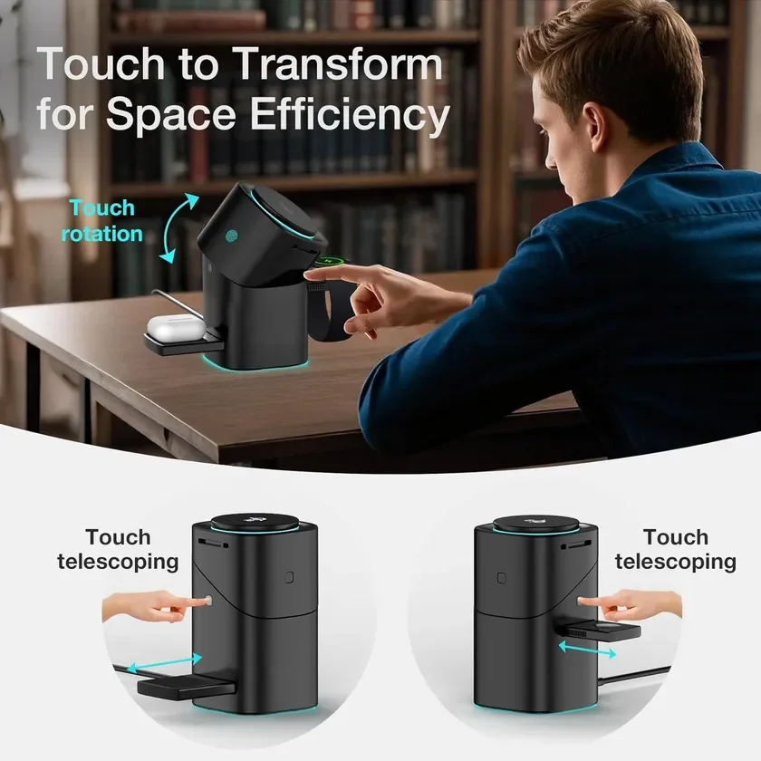 タッチで変形する充電器