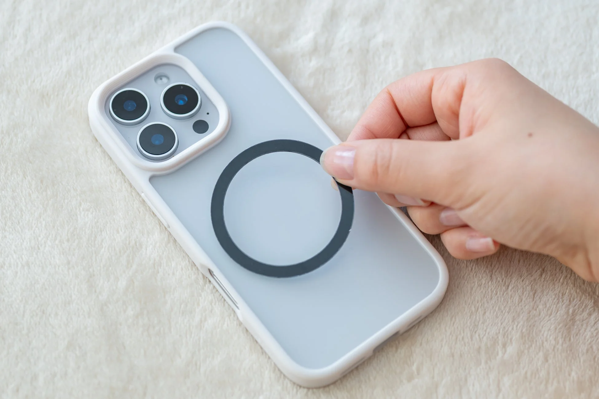 スチールリング装着