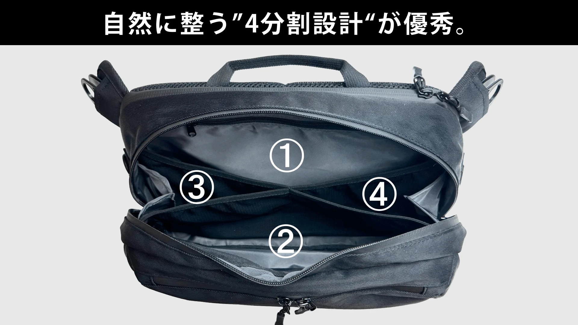 自然に整う”4分割設計”が優秀。