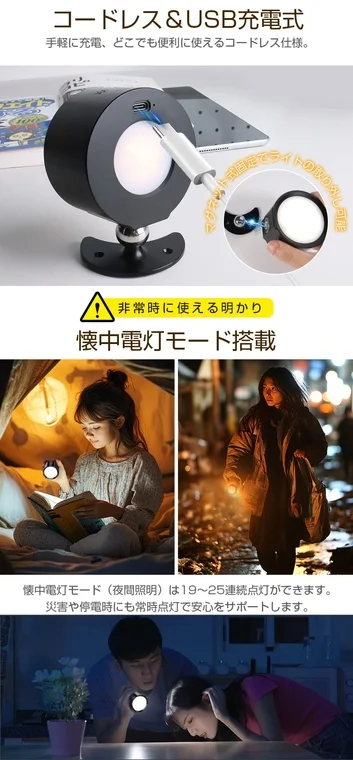 コードレス&USB充電式