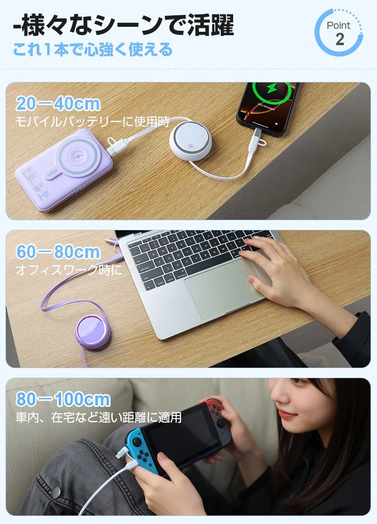 様々なシーンで活躍するケーブル