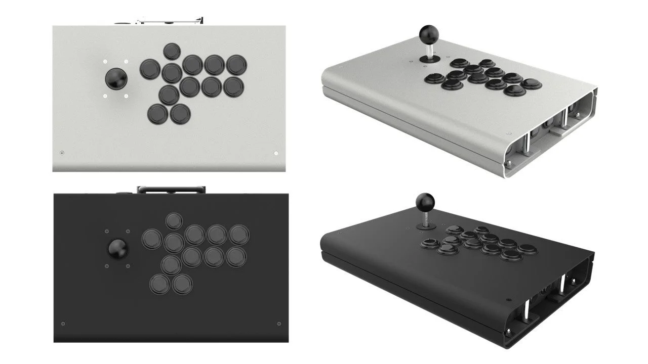 アーケードコントローラー、シルバーとブラックの2色