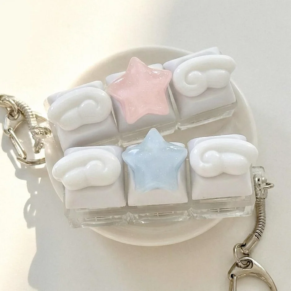 雲と星のキーキャップ