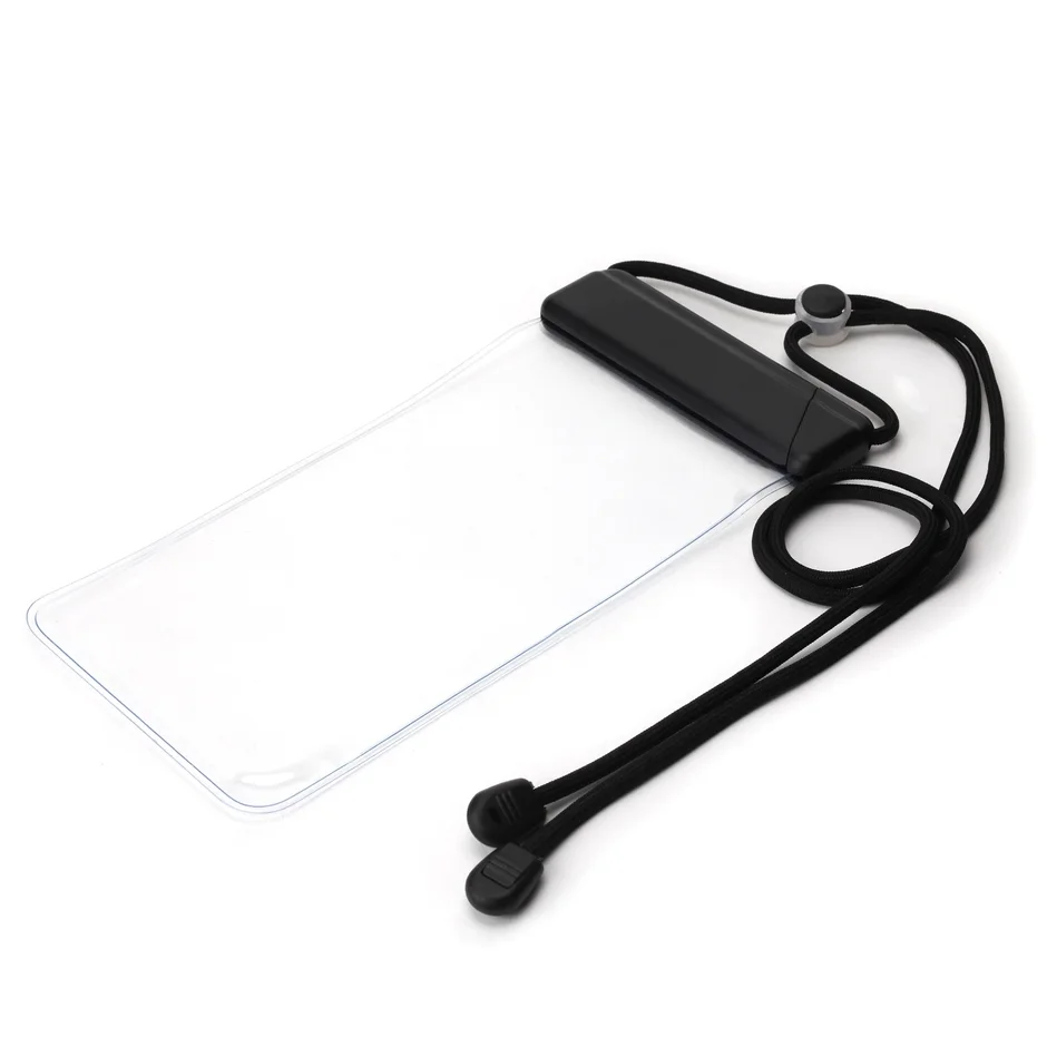 防水ポーチのクリアなデザイン