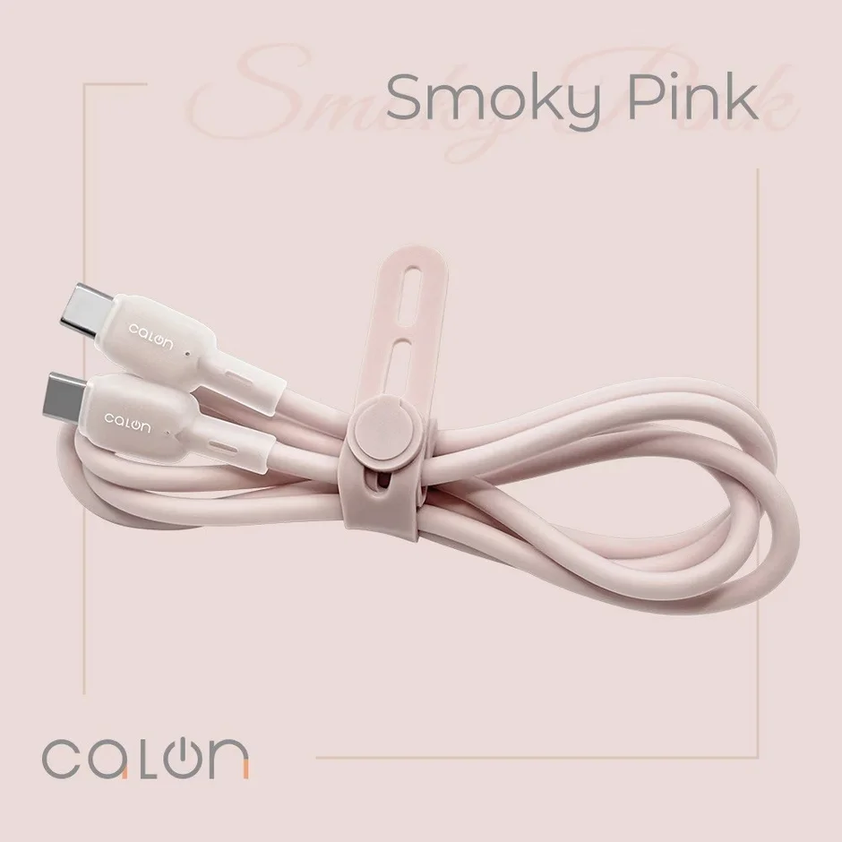 Type-C to Type-C Smoky Pink