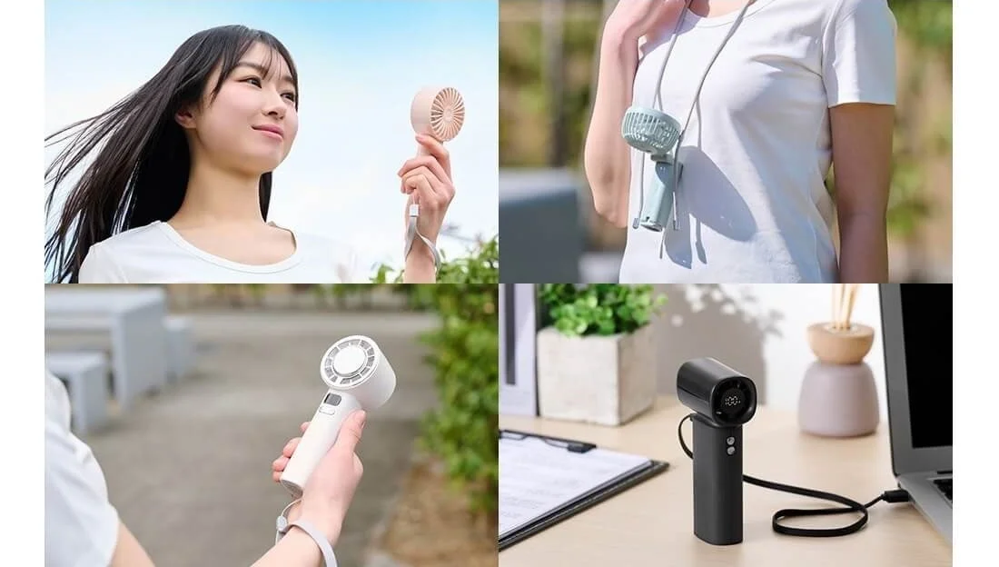 様々な種類のポータブル扇風機