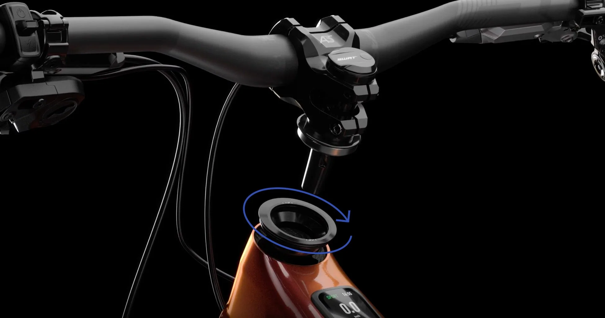 Turbo Levo 4のハンドルバーとヘッドセット