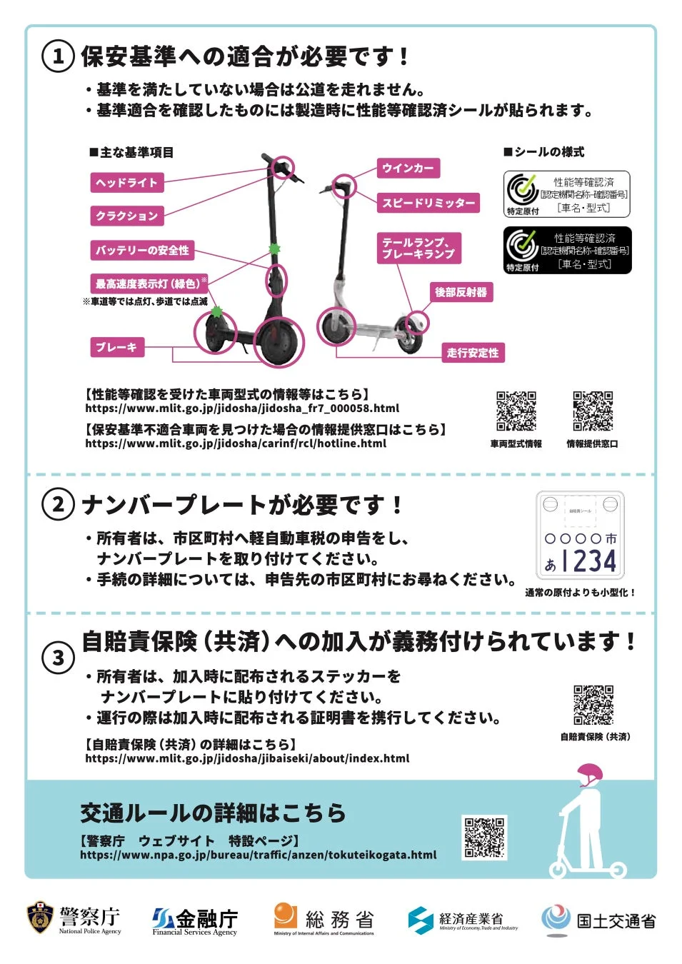 保安基準への適合が必要です！