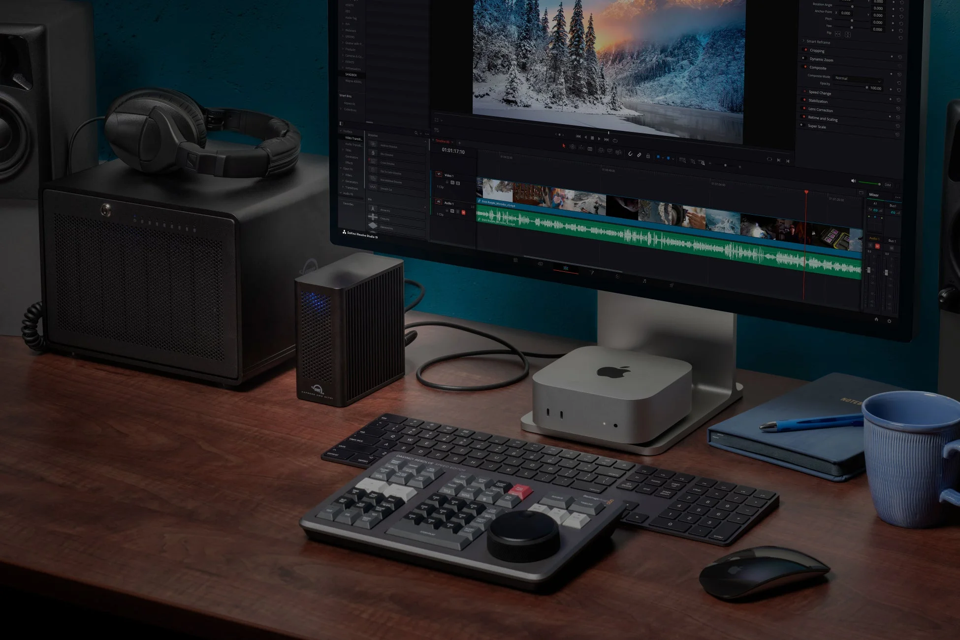 DaVinci Resolveでの使用イメージ
