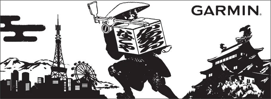 Garminオリジナル手ぬぐいイメージ