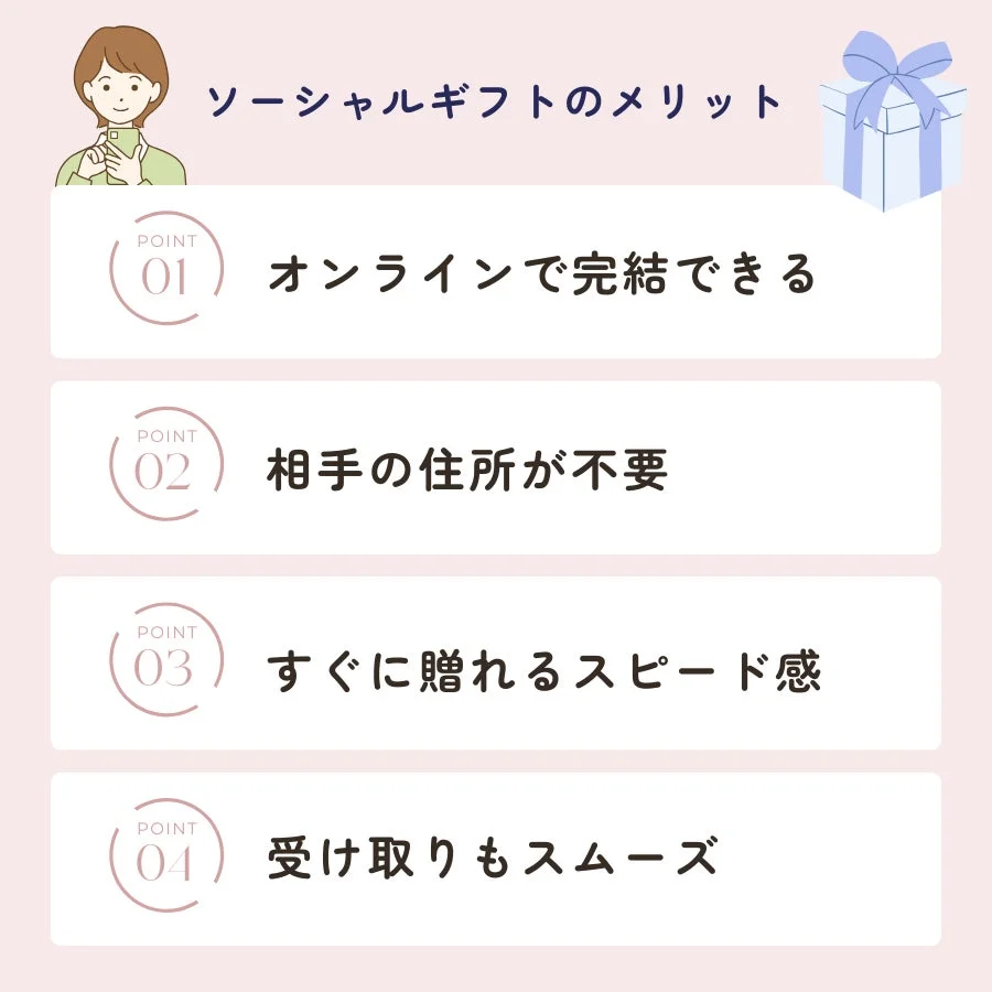 ソーシャルギフトのメリット