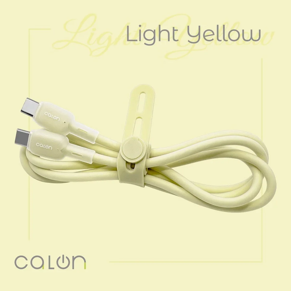 Type-C to Type-Cケーブル Light Yellow