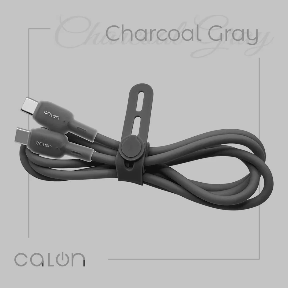 Type-C to Type-Cケーブル Charcoal Gray