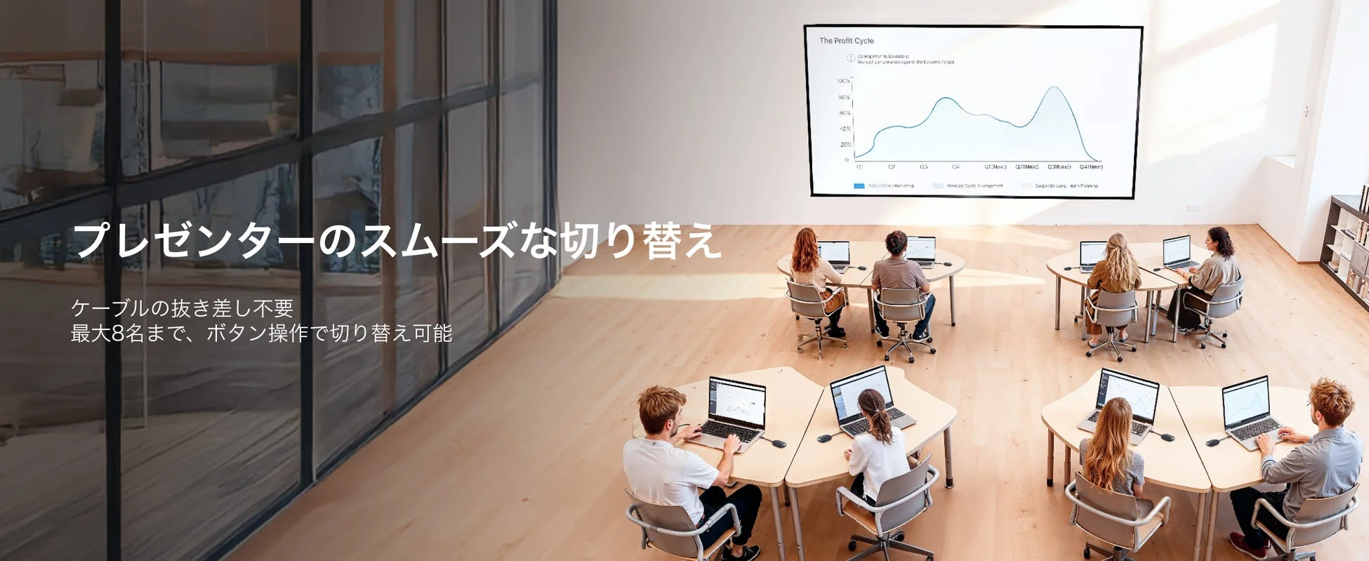 プレゼンターのスムーズな切り替え