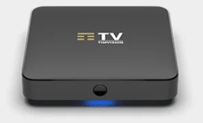TV TIMVISIONと書かれたセットトップボックス