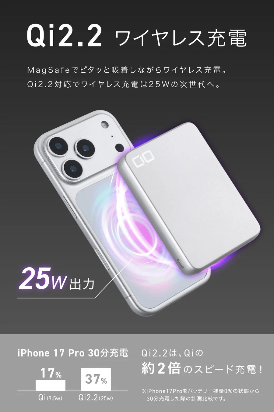 Qi2.2 ワイヤレス充電