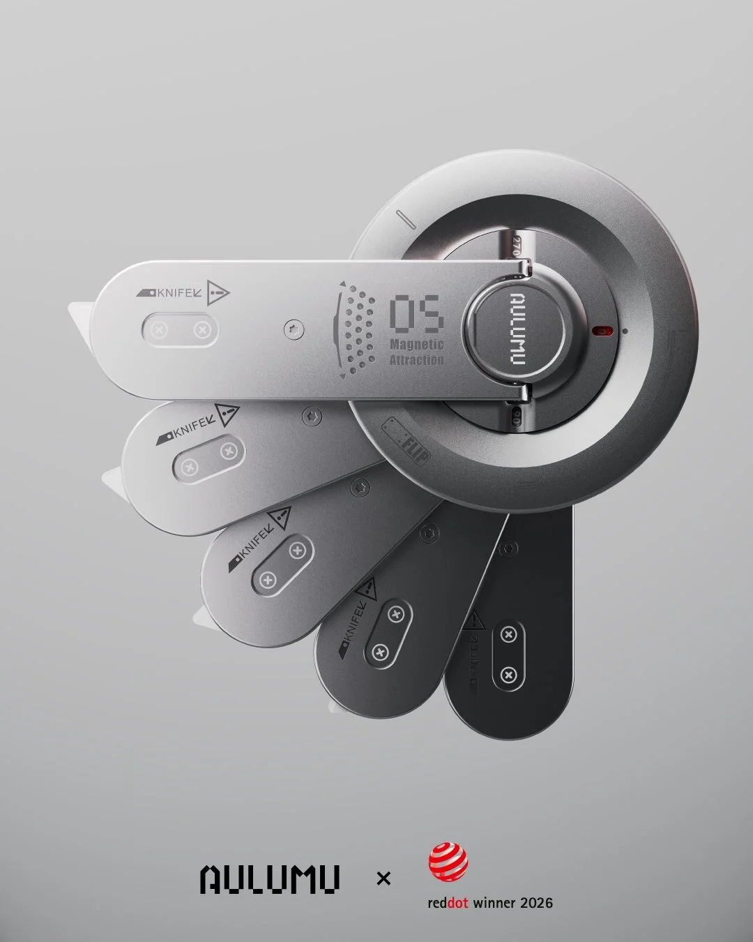 AULUMUブランドのモジュラー式多機能ナイフ