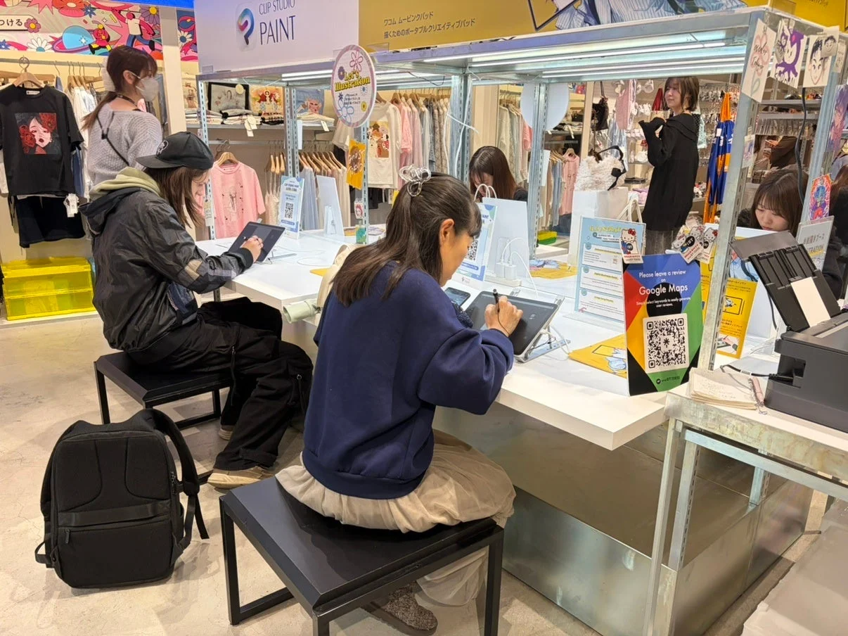 デジタルイラスト体験ブース
