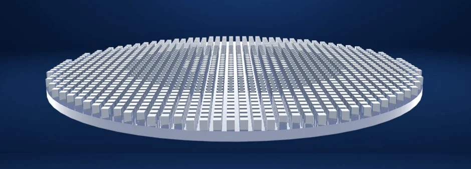 マイクロチップ、半導体、ウェハーのような精密構造を示す画像