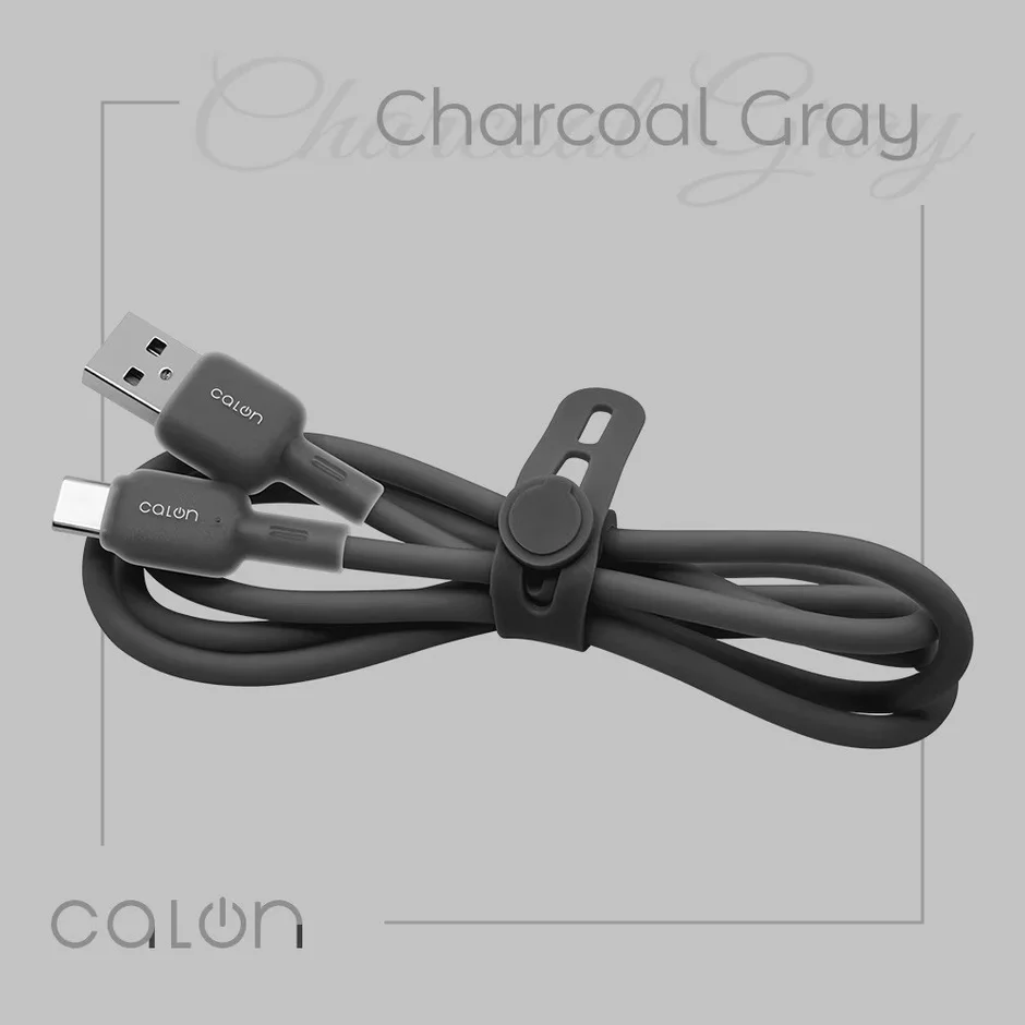 USB-A to Type-Cケーブル Charcoal Gray