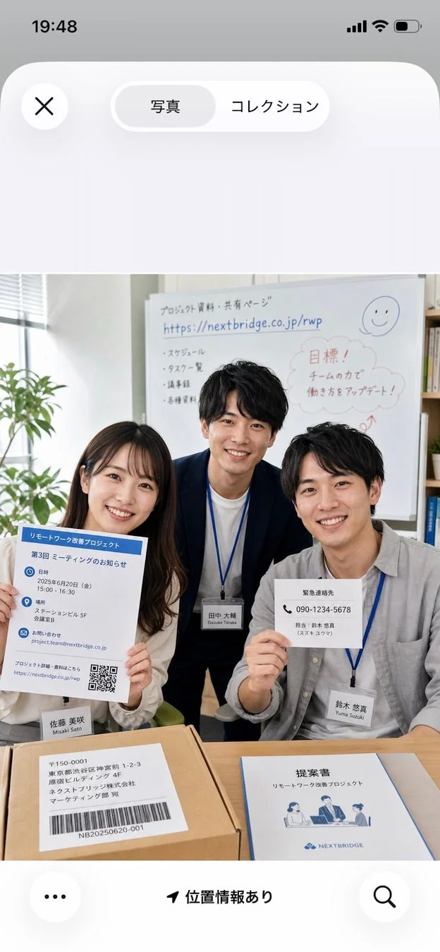 送る前に隠すの元の画像例