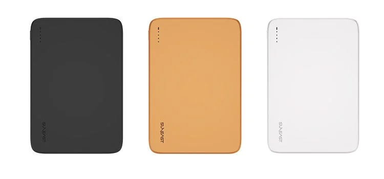 SUNEAST 半固体モバイルバッテリー Power Bank SSA5Kのカラーバリエーション