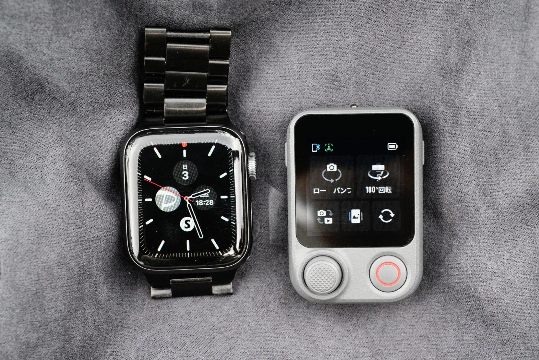 Osmo FrameTapとApple Watchのサイズ比較