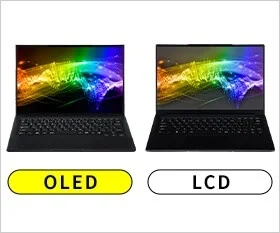 OLEDとLCDディスプレイの比較