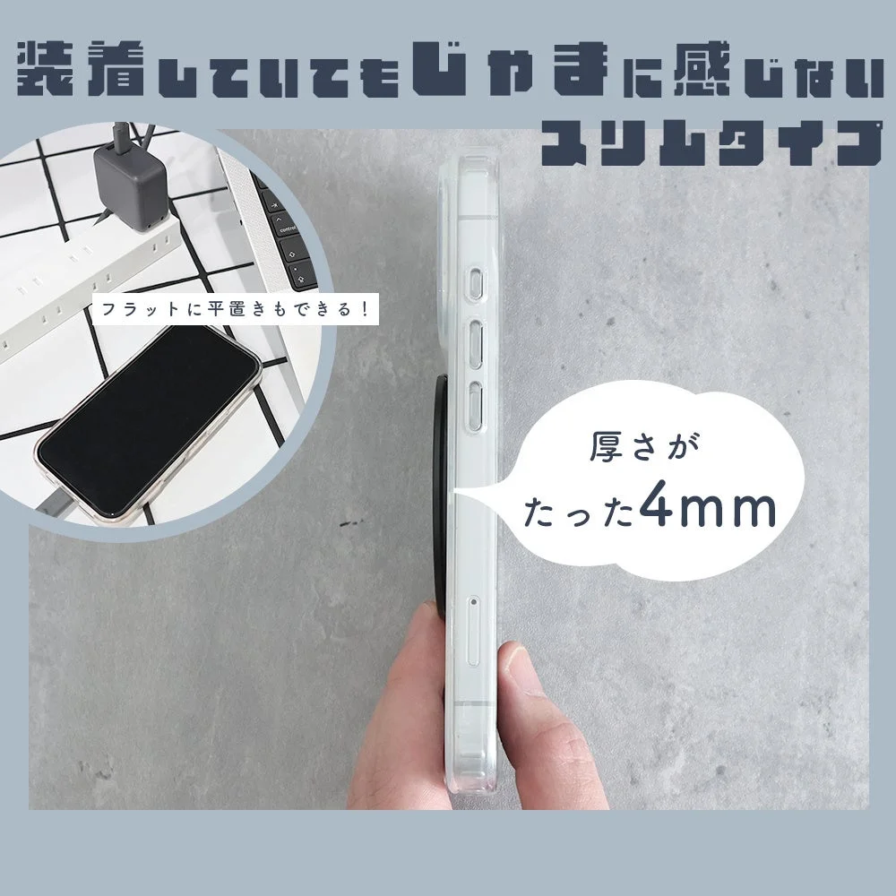 装着していてもじゃまに感じないスリムタイプ