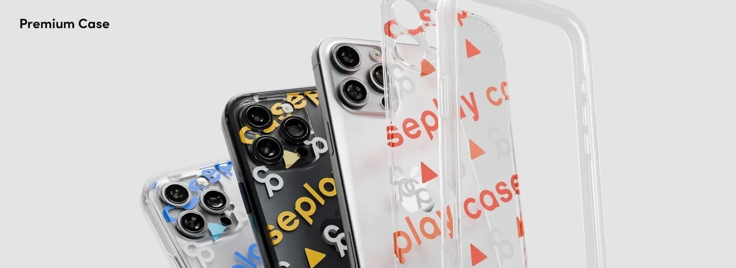 複数のスマートフォンに装着されたクリアケース