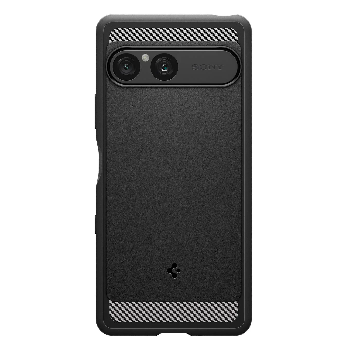 SpigenのSonyスマートフォン用黒色ケース