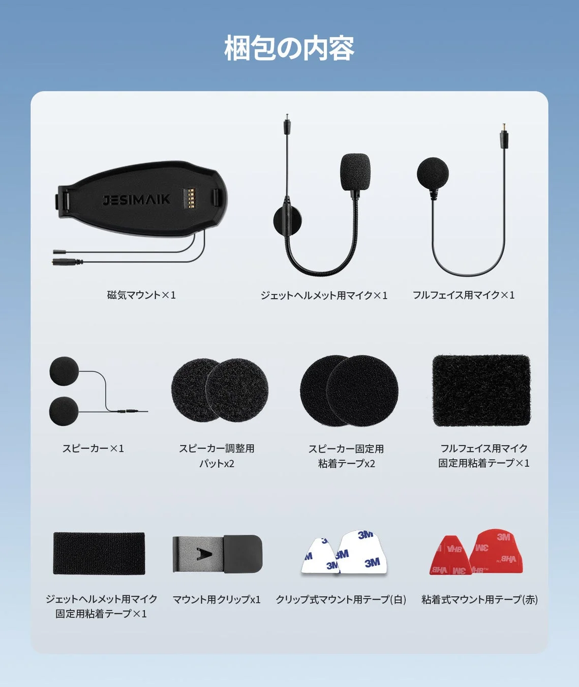 梱包の内容 JESIMAIK