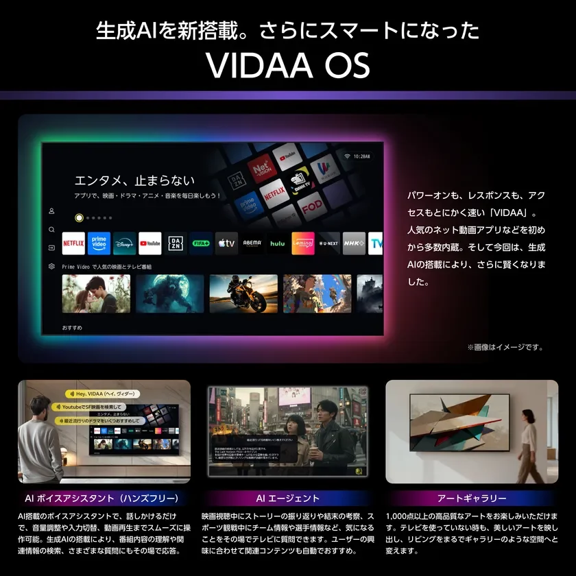 生成AI搭載 VIDAA OS