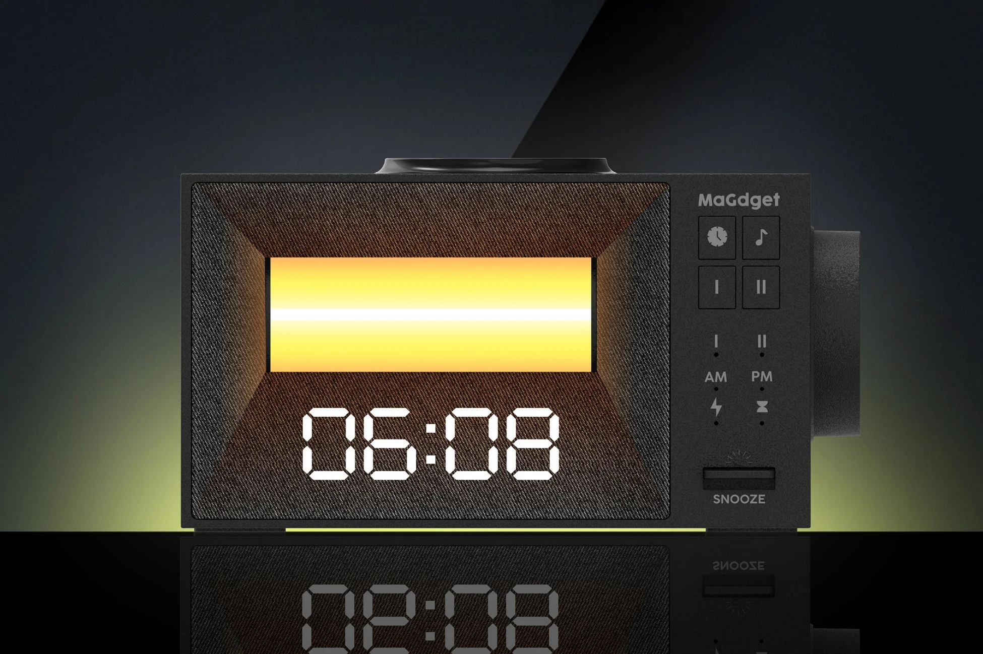 MaGdget WakeUp Clockのデジタル表示