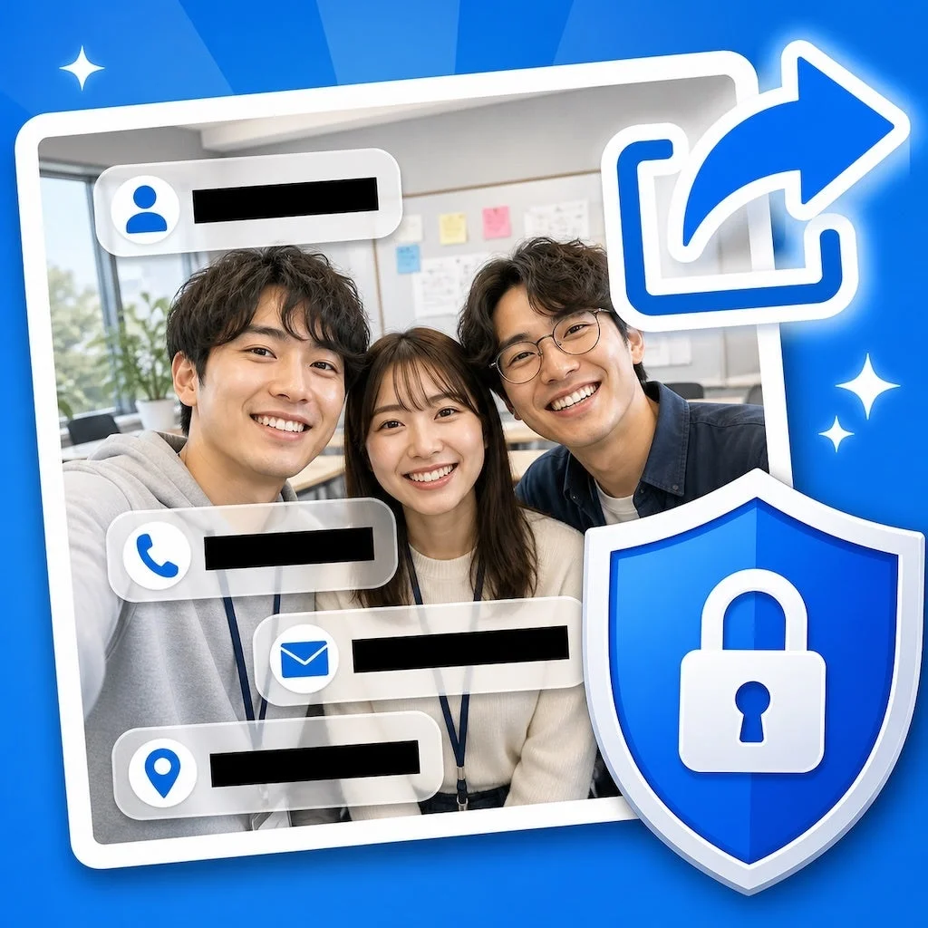 情報共有とプライバシー保護のイメージ